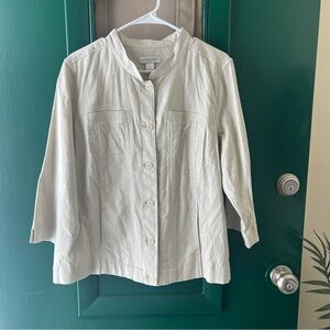 Christopher & Banks Light Tan Utility Jacket